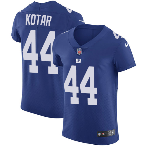 Nike Giants #44 Doug Kotar Royal Blue Team Color Men's Stitched NFL Vapor Untouchable Elite Jersey - Click Image to Close